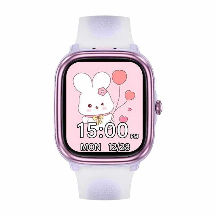 HT40 1.83 inch Children Smart Learning Watch Supports Study Card / Heart Rate / Pressure / Sleep Monitoring(Purple)