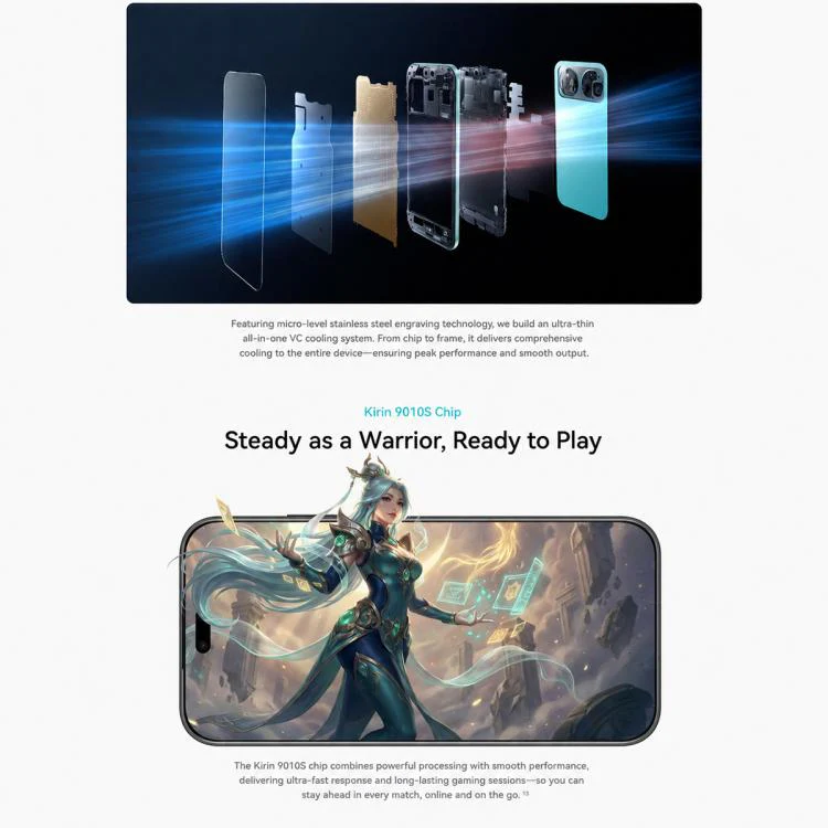 Huawei nova 16 Pro, 12GB+512GB, Side Fingerprint Identification, 6.84 inch HarmonyOS 6.1 Kirin 9010S Octa Cora, NFC, OTG, Not Support Google Play (White) - Image 15