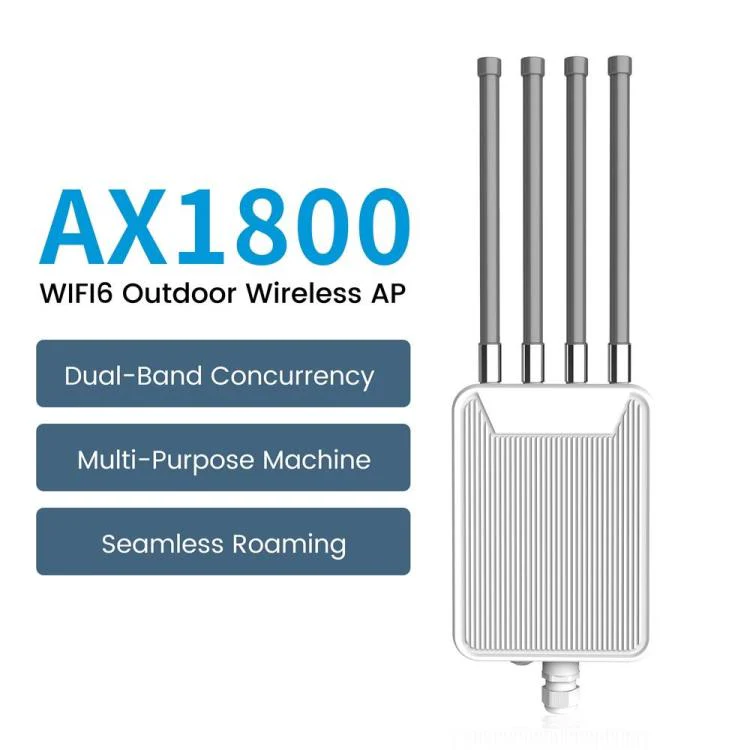 HW1800M 2.4 / 5.8G Dual Band Modem Outdoor Waterproof AX1800 WiFi 6 Wireless AP Router, Plug:AU Plug - Image 2