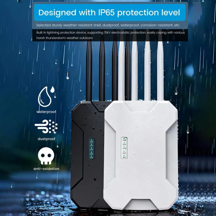 HW1800S WiFi 6 Outdoor Wireless Access Point 1800Mbps Waterproof Dual Band Gigabit Router, Plug:UK Plug(White) - Image 8