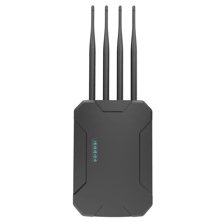 HW1800S WiFi 6 Outdoor Wireless Access Point 1800Mbps Waterproof Dual Band Gigabit Router, Plug:US Plug(Black)