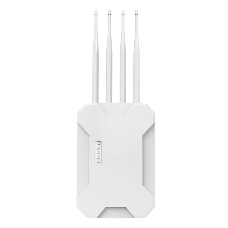 HW1800S WiFi 6 Outdoor Wireless Access Point 1800Mbps Waterproof Dual Band Gigabit Router, Plug:US Plug(White)