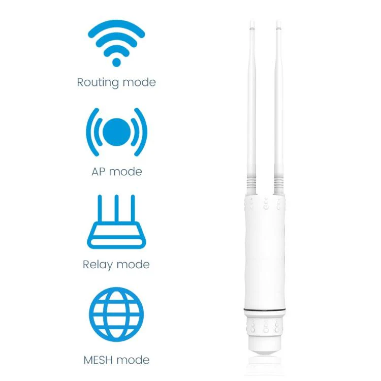 HW1800Y IP67 Waterproof Outdoor AP Repeater WiFi 6 AX1800 2.4 / 5.8G Dual Band MESH Router, Plug:US Plug - Image 8