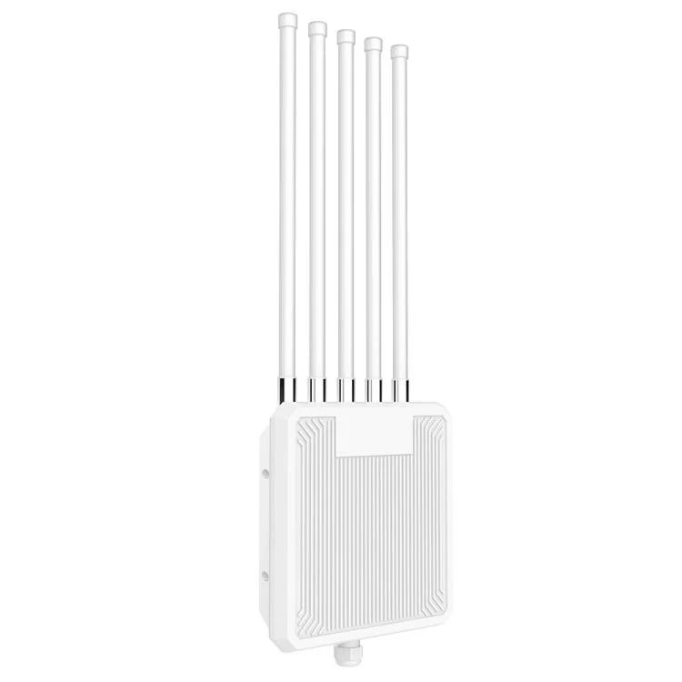 HW3000L IP67 Waterproof 3000Mbps WiFi 6 2.4 / 5G Dual Band High Gain Antenna POE Router, Plug:EU Plug(Grey Antenna) - Image 3