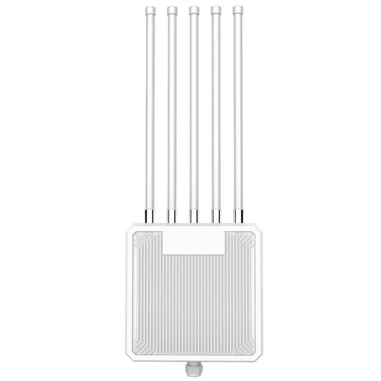 HW3000L IP67 Waterproof 3000Mbps WiFi 6 2.4 / 5G Dual Band High Gain Antenna POE Router, Plug:US Plug(Grey Antenna) - Image 2