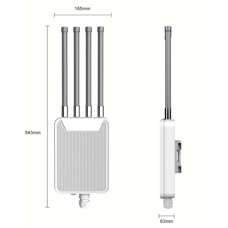 HW3000M AX3000 Outdoor Wireless AP WiFi 6 Dual Band WiFi Router 3000Mbps High Power Modem, Plug:US Plug - Image 2