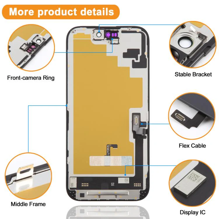 HXL Soft OLED Screen For iPhone 16 - Image 3
