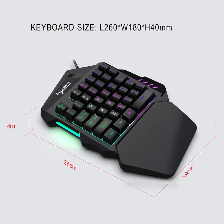 HXSJ Master-P5+V100+A867 Gaming Keyboard and Mouse Adapter Set for PS5(Black) - Image 13