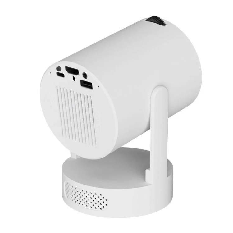 HY300 Ultra Mini Portable Short-Throw Home Projector Android 13 HD Projector UK Plug(White) - Image 2