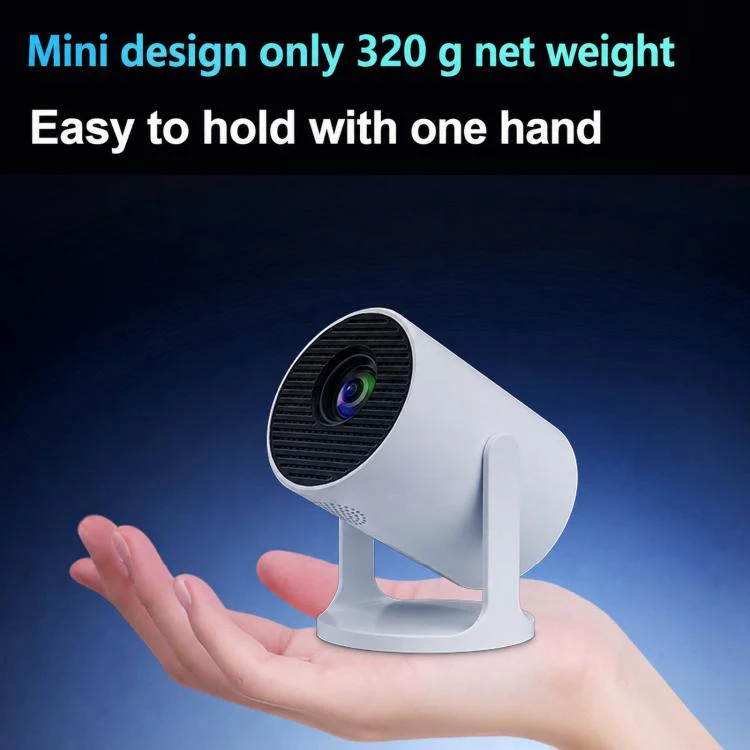 HY300Pro+ Mini Android 13 Short-Throw Projector HD Portable Home Projector US Plug(White) - Image 3