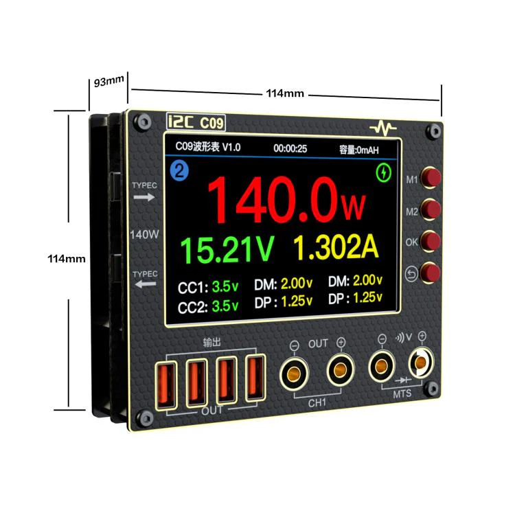 i2C C09 Charge Detection / Voltage Measurement Digital Waveform Ammeter, Model:Host - Image 2