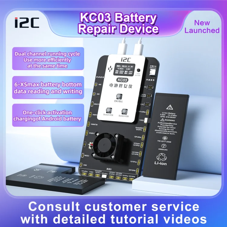 i2C KC03 Multi-function Battery Activation Detection Repair Device for iPhone 6-15 Pro Max / Android - Image 5