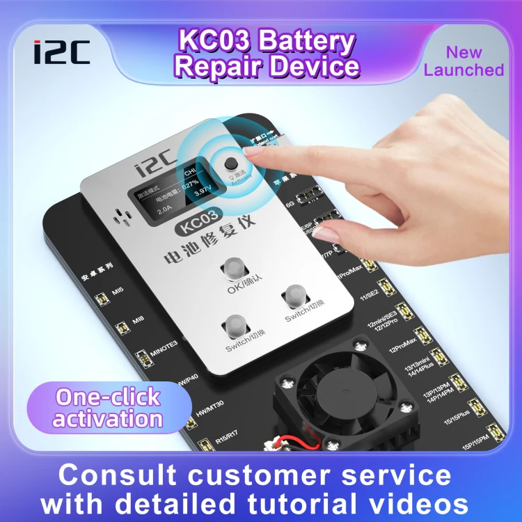 i2C KC03 Multi-function Battery Activation Detection Repair Device for iPhone 6-15 Pro Max / Android - Image 7