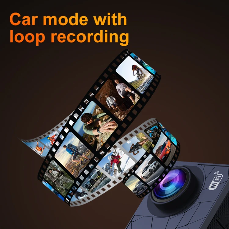 I5-361 2.0 inch IPS HD Screen Wide Angle 4K WiFi Action Camera, Style:with Remote Control - Image 9