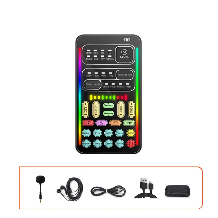 i9 Set Voice Changer Game Live Broadcast Mobile Computer Sound Card