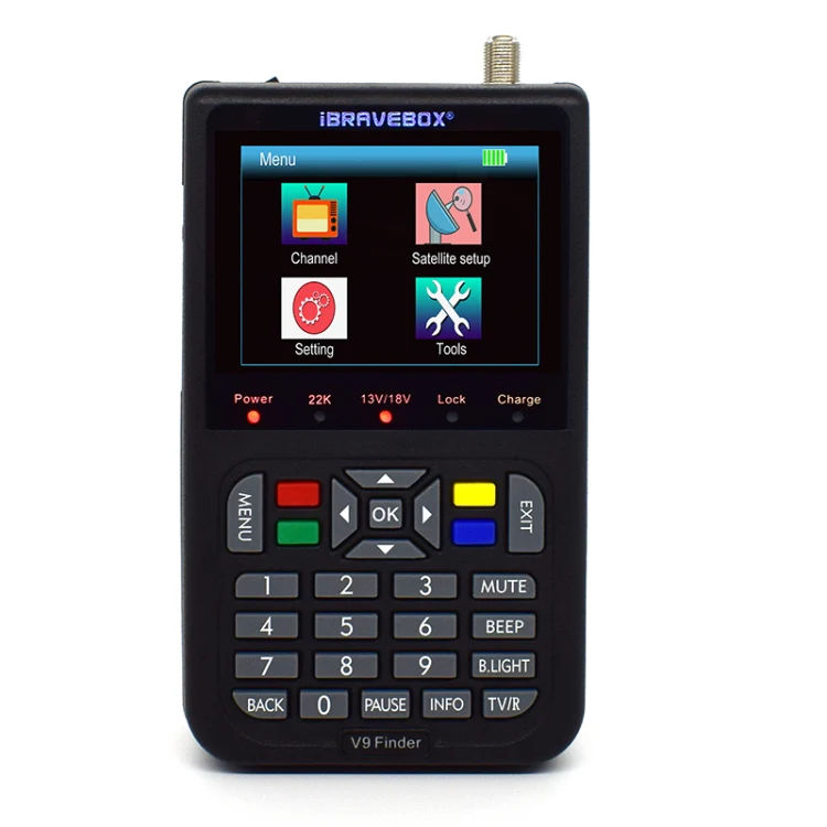 iBRAVEBOX V9 Finder Digital Satellite Signal Finder Meter, US Plug - Image 3