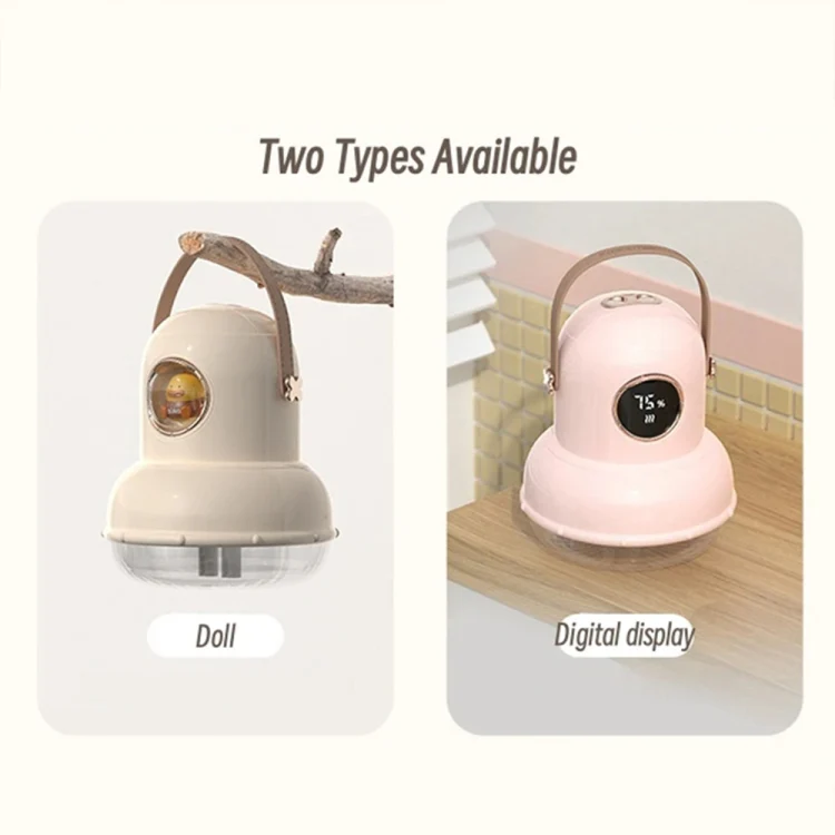 ICARER FAMILY IF-JS01 USB Charging Desktop Night Light Dual-spray Humidifier, Color: Beige (Doll) - Image 3