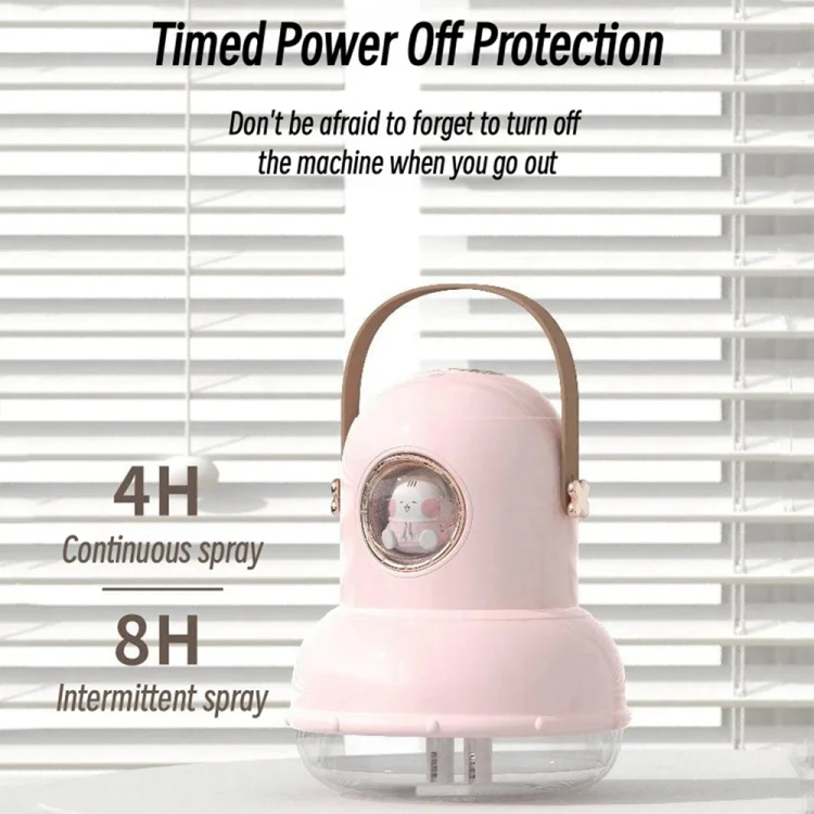 ICARER FAMILY IF-JS01 USB Charging Desktop Night Light Dual-spray Humidifier, Color: Beige (Doll) - Image 7