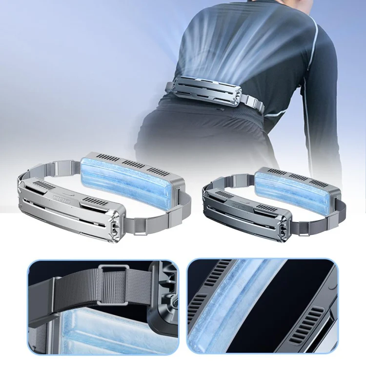 Ice Belt Outdoor Sports Cooling Fan Portable Mini Waist Fan(Dark Sky) - Image 11