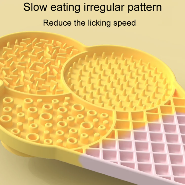Ice-Cream Silicone Pet Licking Tray Cats And Dogs Anti-Choking Slow Eating Pad(Blue) - Image 5
