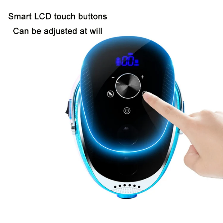 Ice Flower Gradient Rechargeable Low Noise Nail Polishing Machine, Specification: US Plug (Yellow Green) - Image 3