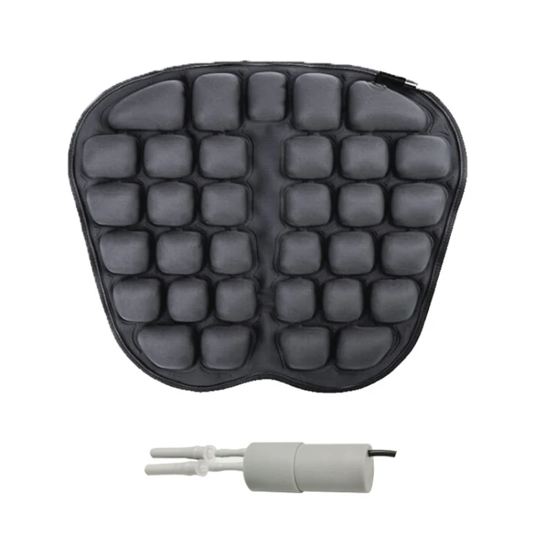 IN-SC003 Car Office Inflatable Airbag Seat Cushion, Style: Electric Water Inflatable Dual-Use (Black)