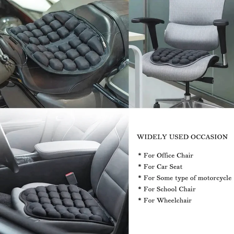 IN-SC003 Car Office Inflatable Airbag Seat Cushion, Style: Electric Water Inflatable Dual-Use (Black) - Image 8