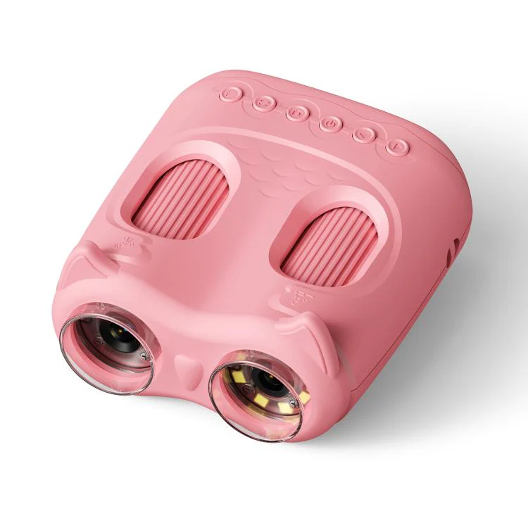 inskam 387 2MP 2-inch Display 2-in-1 Kids Digital Microscope & Binocular Telescope(Pink) - Image 2