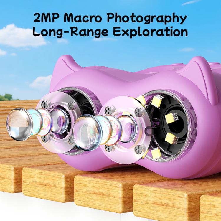 inskam 387 2MP 2-inch Display 2-in-1 Kids Digital Microscope & Binocular Telescope(Purple) - Image 10