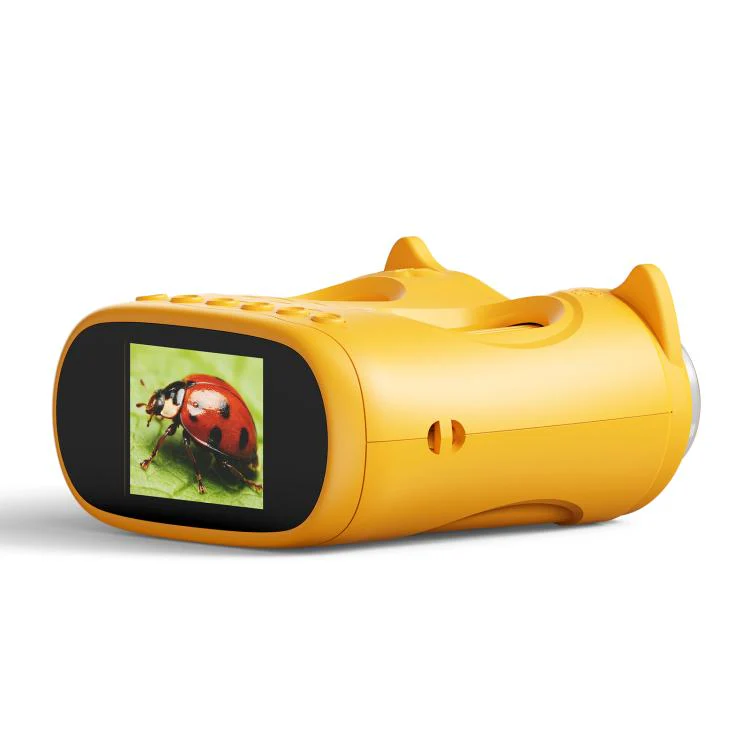 inskam 387 2MP 2-inch Display 2-in-1 Kids Digital Microscope & Binocular Telescope(Yellow) - Image 3