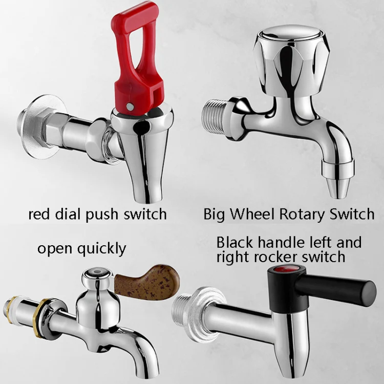 Insulation Bucket Faucet Accessories Milk Tea Water Mouth, Style: Rotary Switch Short 4 Points - Image 3