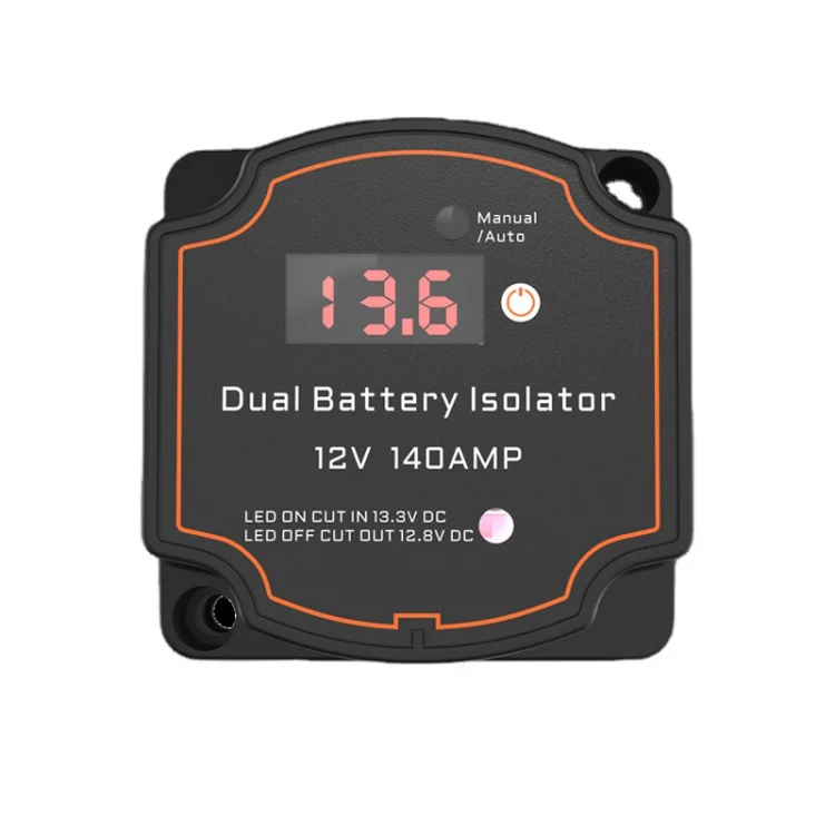 IP68 12V 140A Car Yacht RV Smart Dual Battery Isolation Controller VSR Digital Display Voltmeter - Image 3