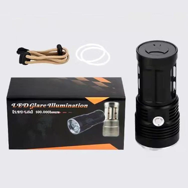 IPX6 Waterproof Bright Flashlight Outdoor Rechargeable Aluminum Alloy Inspection Torch, Spec: 18T6 - Image 6