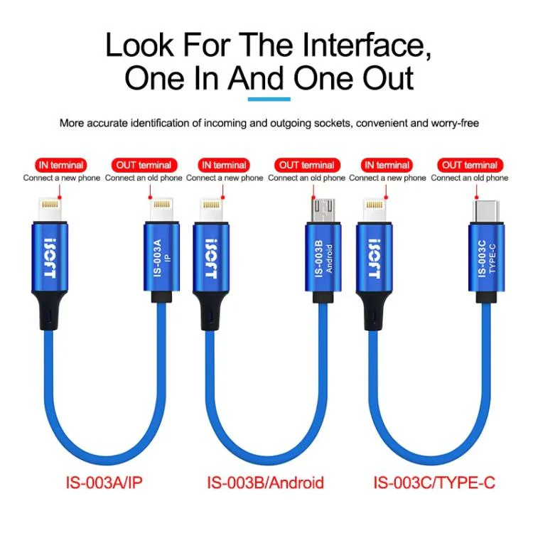 ISOFT IS-003A 8 Pin To 8 Pin Phone Repair Data Transfer Combo Cable - Image 3