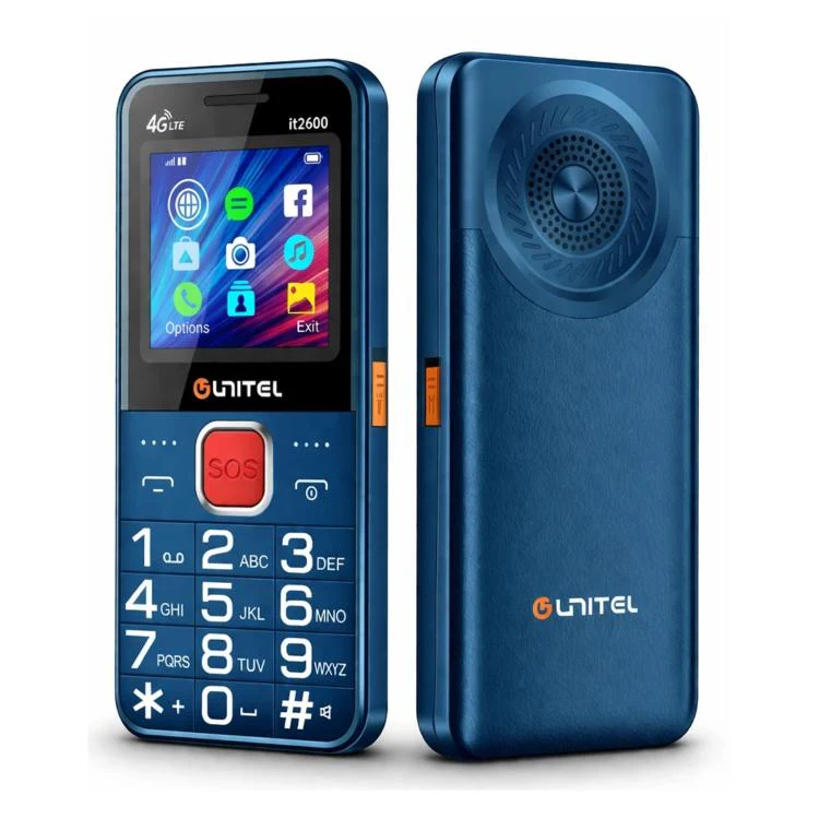 it2600 4G Phone, 2.0 inch, 3500mAh, Support SOS, Network: 4G, Dual SIM(Blue)