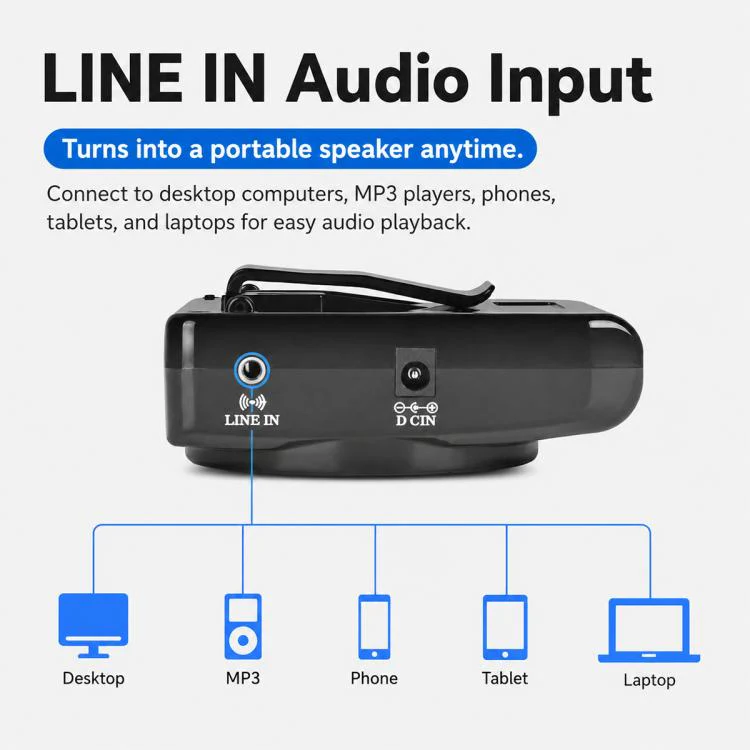 J-801 Portable Waist Hanging Microphone Teaching Voice Amplifier(UK Plug) - Image 8