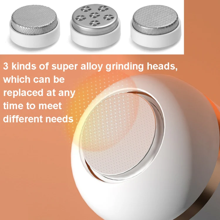 J001 Rechargeable Electric Foot Sharpener Exfoliating Pedicure(White) - Image 5