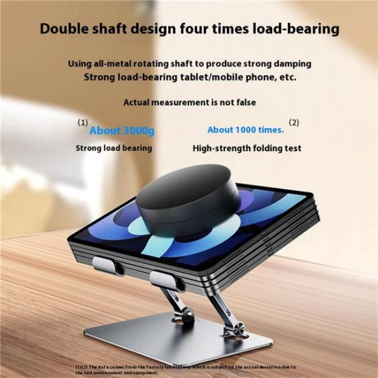 J18S 360 Degree Rotation Desktop Phone Tablet Alloy Steel Holder(Silver) - Image 3