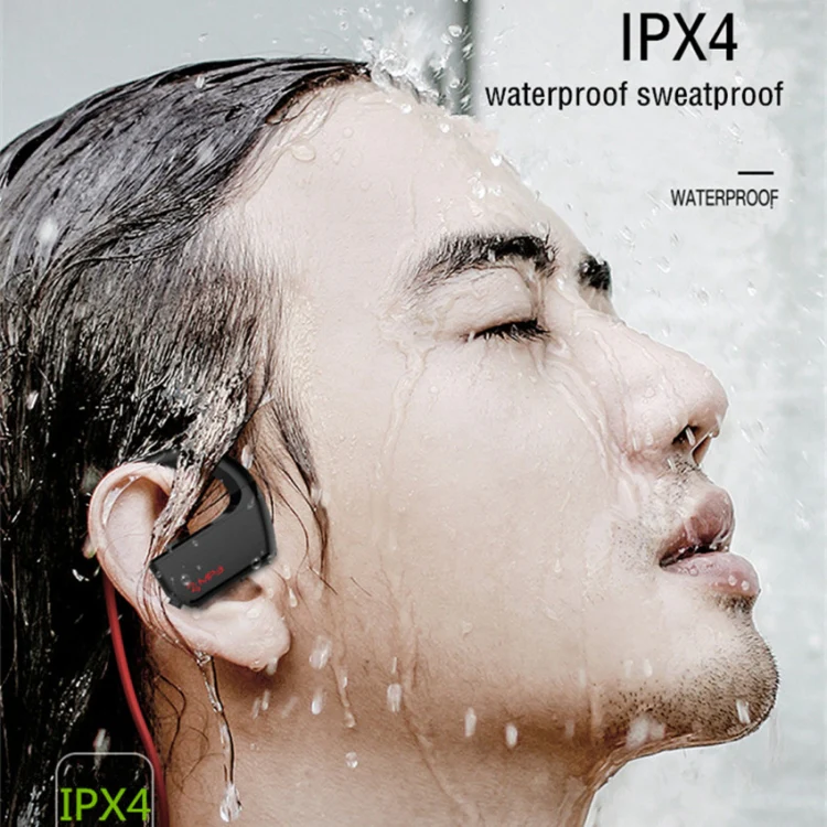 J2 Bluetooth 4.2 Binaural Hanging Type Wireless Sports Bluetooth Earphone, Built-in Memory (Gold) - Image 12