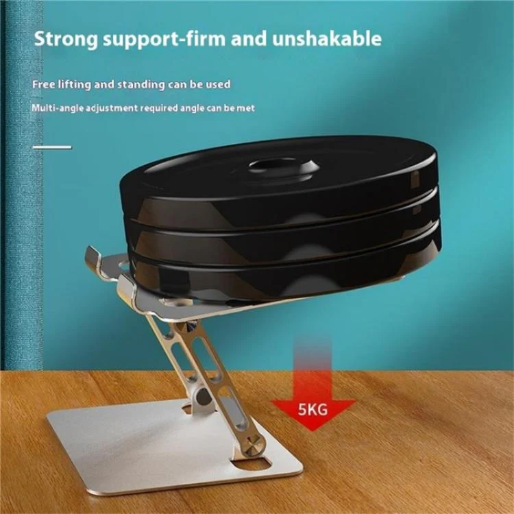 J23S Folding Height Adjustable Desktop Tablet Metal Cooling Holder(Grey) - Image 5