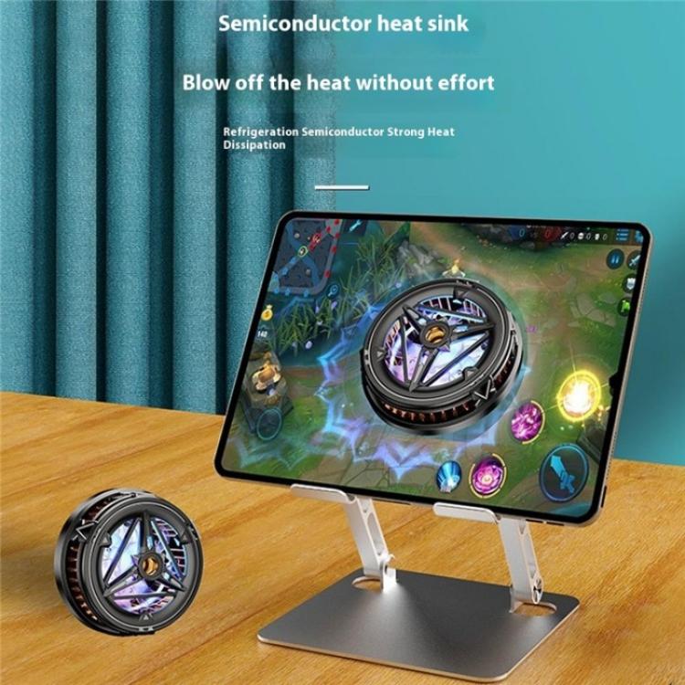J23S Folding Height Adjustable Desktop Tablet Metal Cooling Holder(Grey) - Image 6