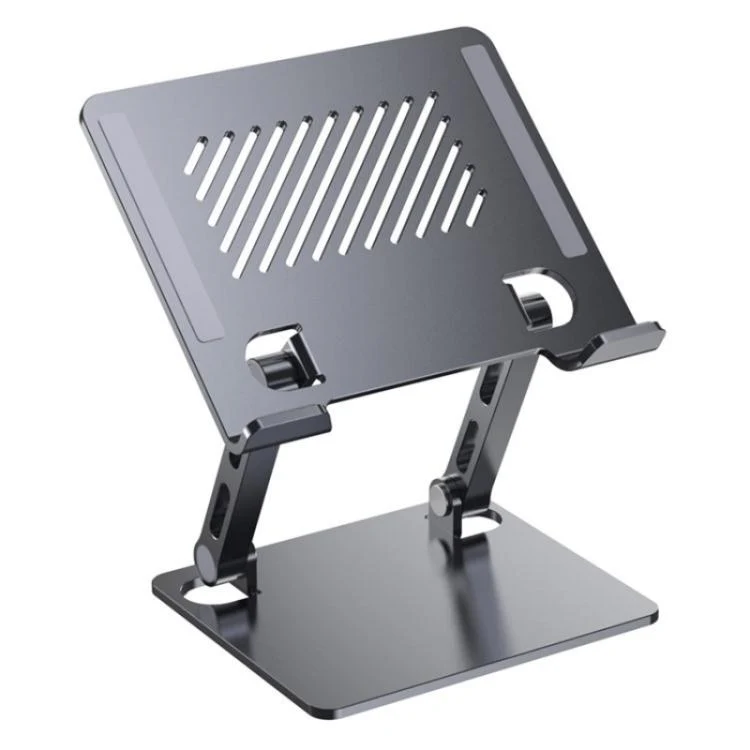 J26S Adjustable Foldable Desktop Tablet Alloy Steel Metal Stand(Grey)