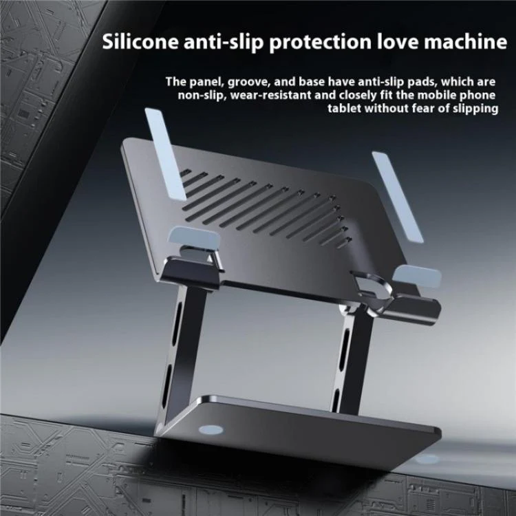 J26S Adjustable Foldable Desktop Tablet Alloy Steel Metal Stand(Silver) - Image 6