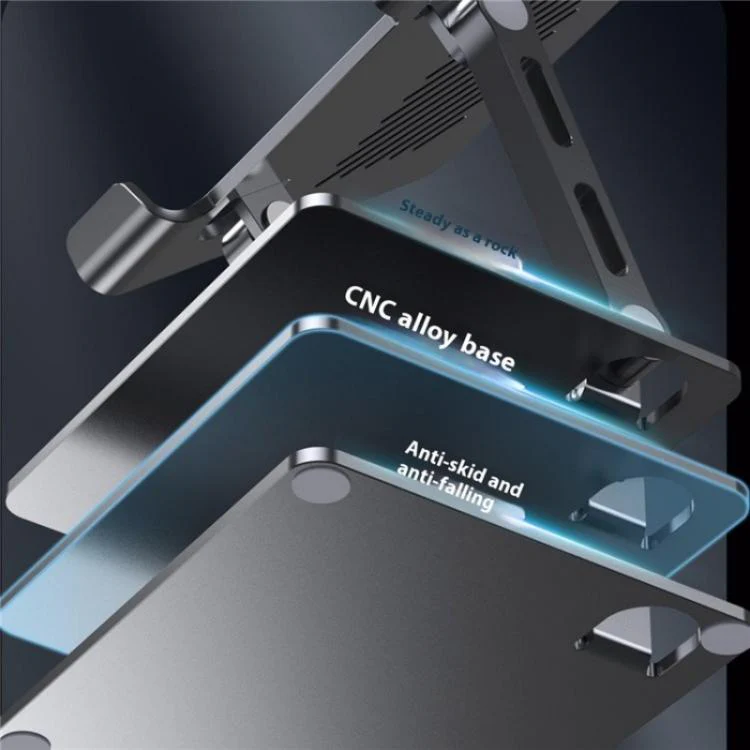 J26S Adjustable Foldable Desktop Tablet Alloy Steel Metal Stand(Silver) - Image 7