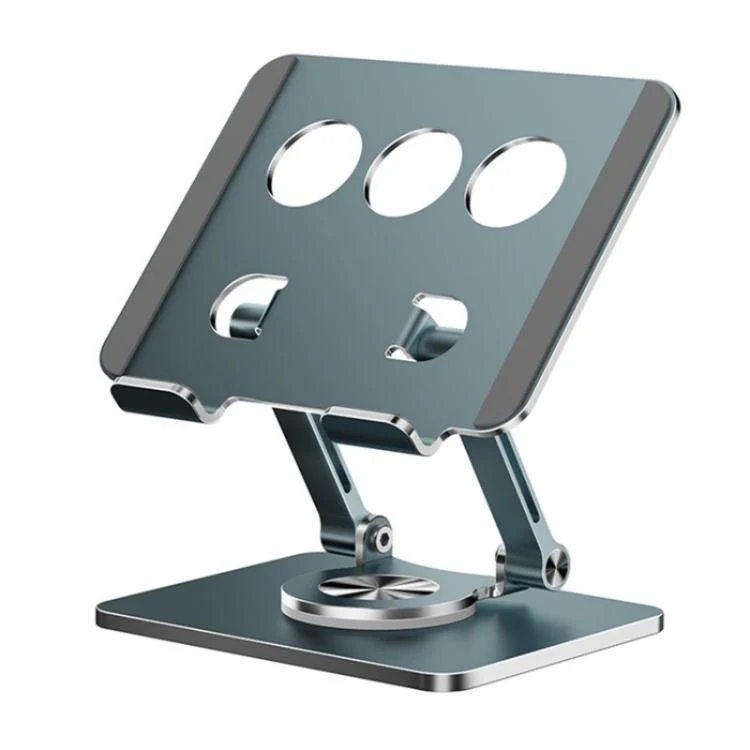 J59 360 Degree Rotating Height Adjustable Tablet Aluminum Alloy Desktop Holder(Grey)