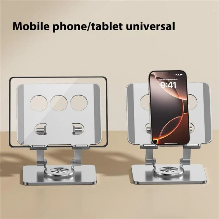 J59 360 Degree Rotating Height Adjustable Tablet Aluminum Alloy Desktop Holder(Grey) - Image 7