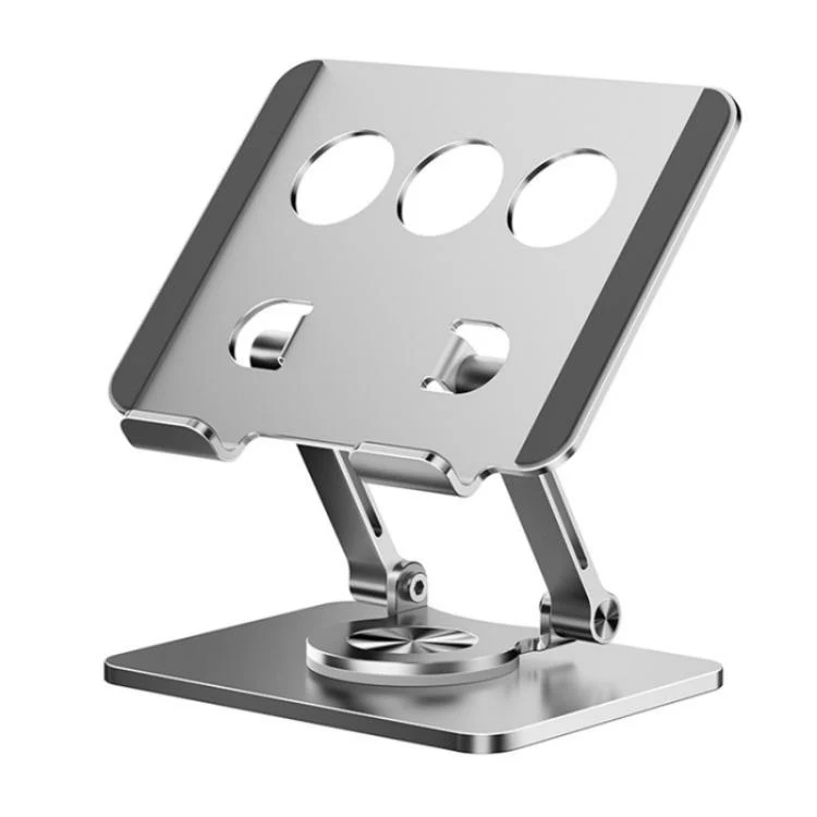 J59 360 Degree Rotating Height Adjustable Tablet Aluminum Alloy Desktop Holder(Silver)