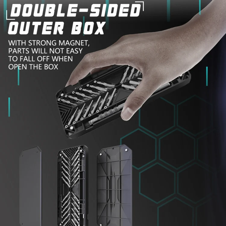 JAKEMY JM-8175 50 in 1 Double-sided Outer Box Multifunctional and Precision Screwdriver Tool Set - Image 7