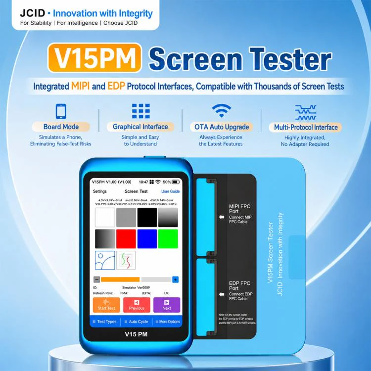 JCID V15PM Professional LCD Touch Screen Tester with 7-16 Pro Max Test Flex Cable - Image 3