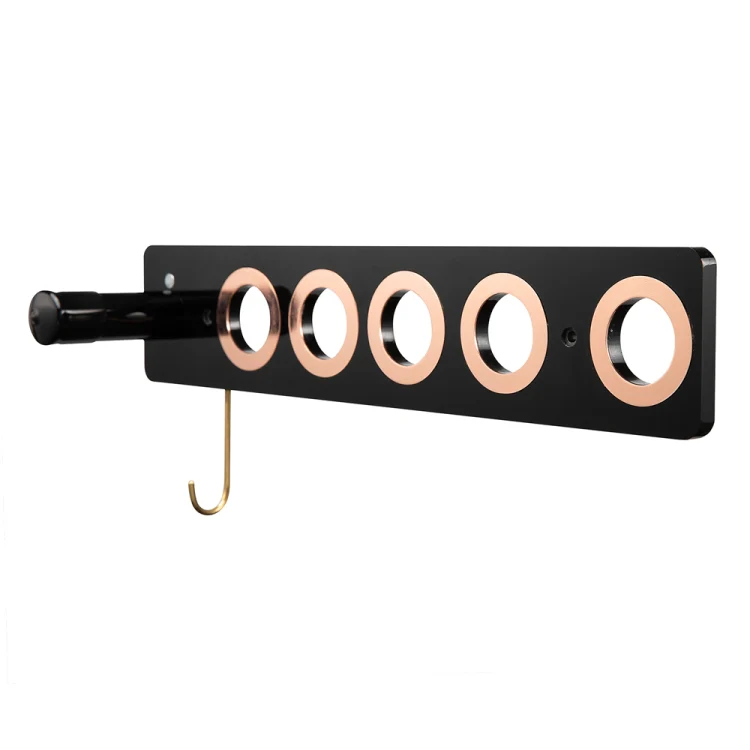 JD01 Punch-Free Hange Acrylic Hair Dryer Storage Bracket For Dyson Hair Dryer(Black) - Image 2